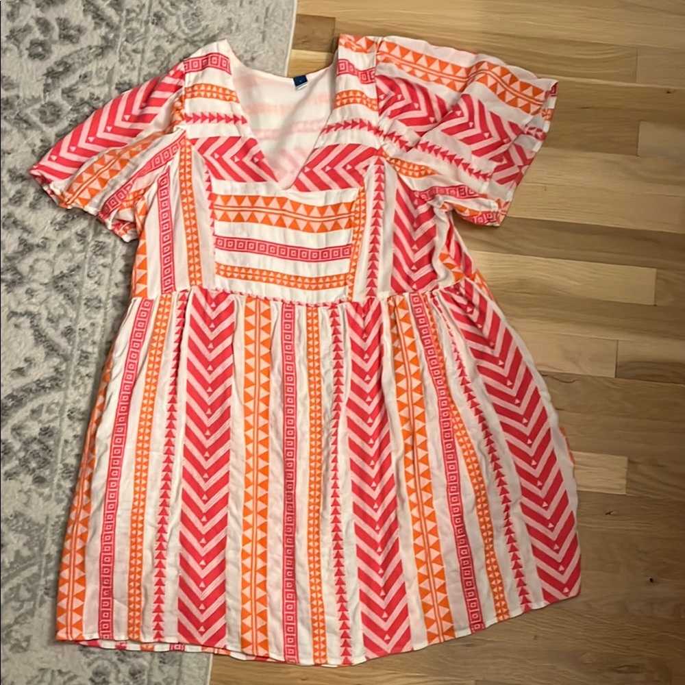 Old Navy Multicolored Ruffled Tiered Midi Sundress
